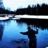 Vinter fiske. Vinter fiske.