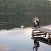 latflugfiske i barken